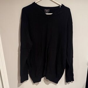 H&M Black V-Neck Pullover slim fit